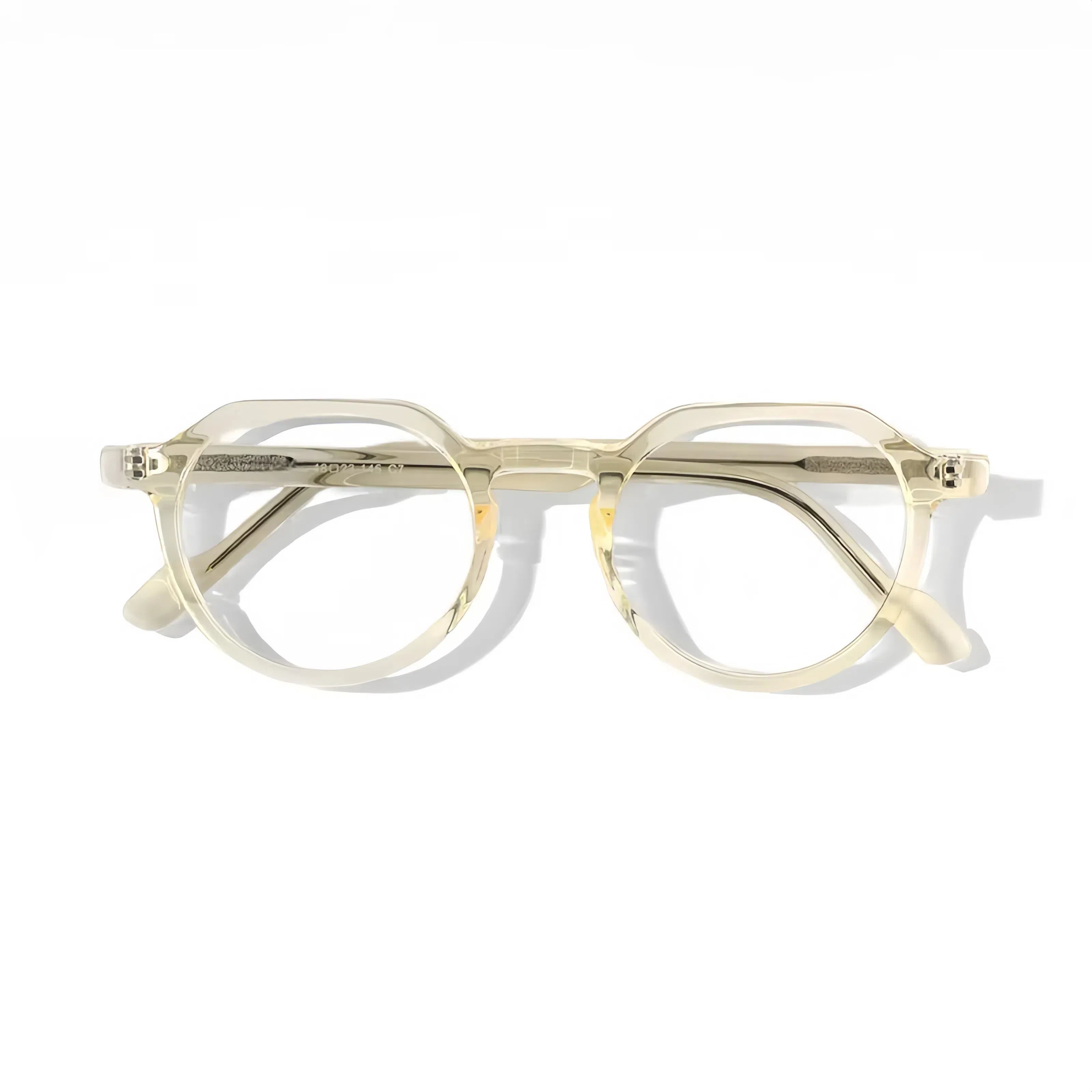 HIGLAZE • Sandra • Angular Top Italian Acetate Frame • Custom Lenses