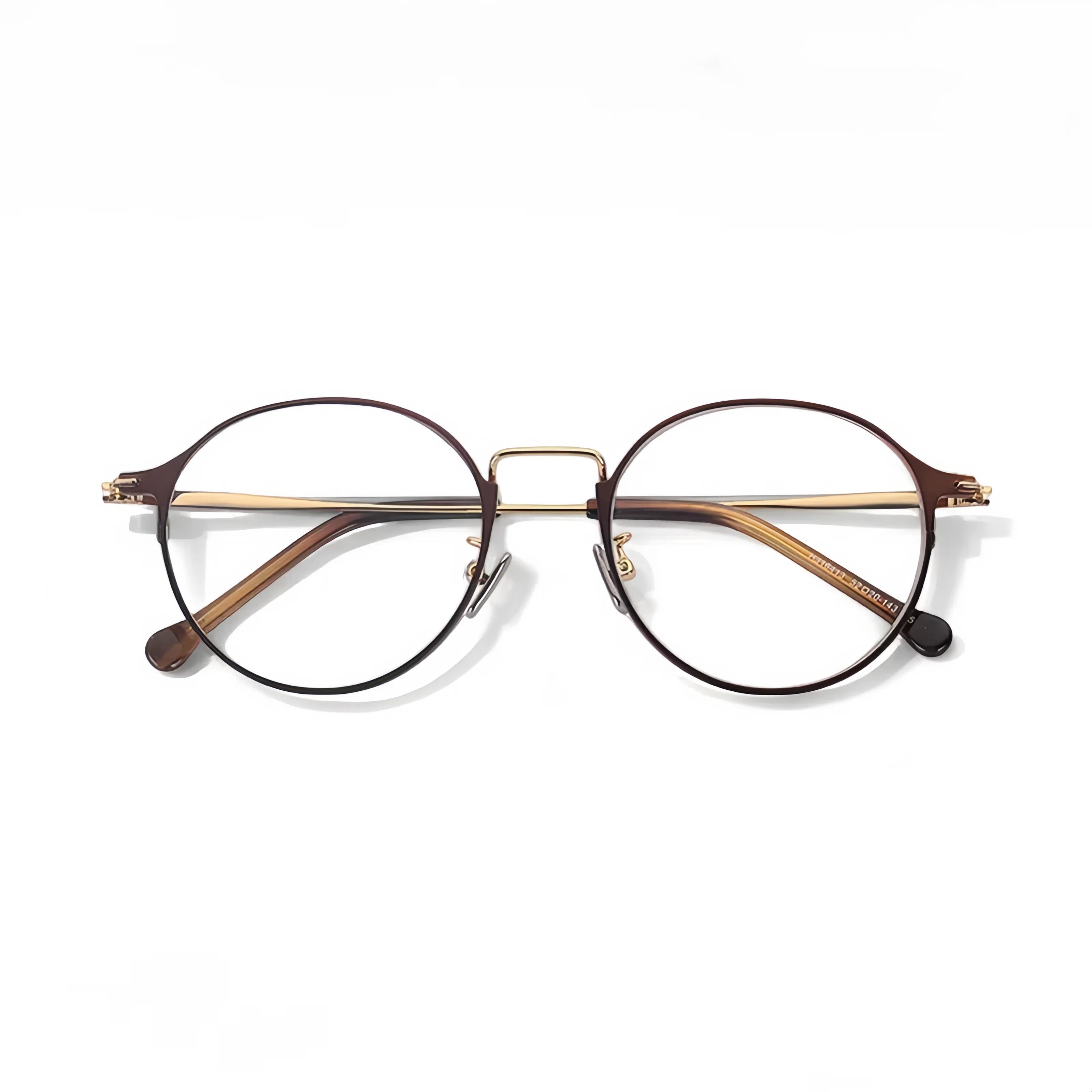 HIGLAZE • Echo • Rounded Metal Frame with Elevated Bridge• Custom Lenses