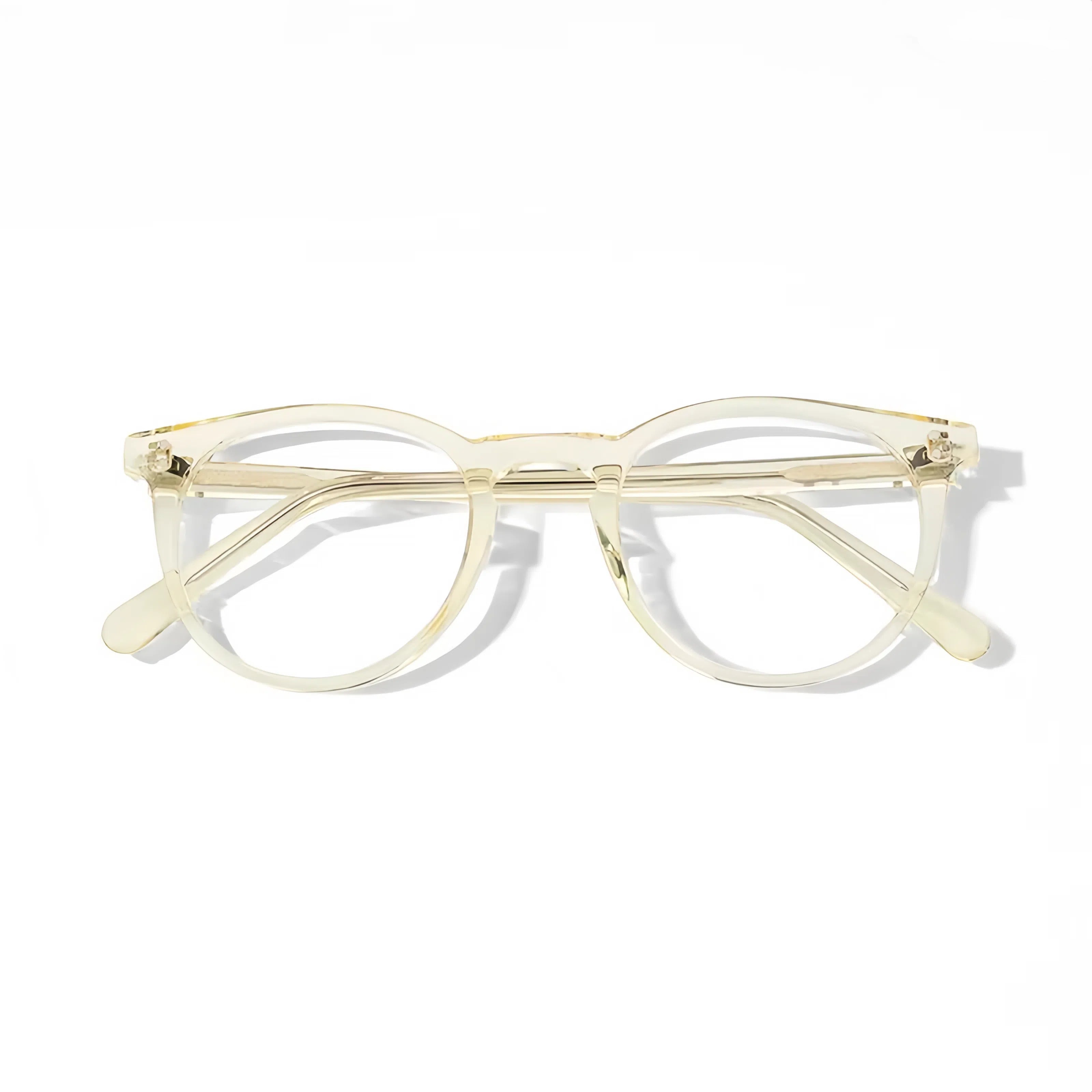 HIGLAZE • Morgen • Vintage Look Keyhole Bridge Italian Acetate Frame • Custom Blue Light Lenses