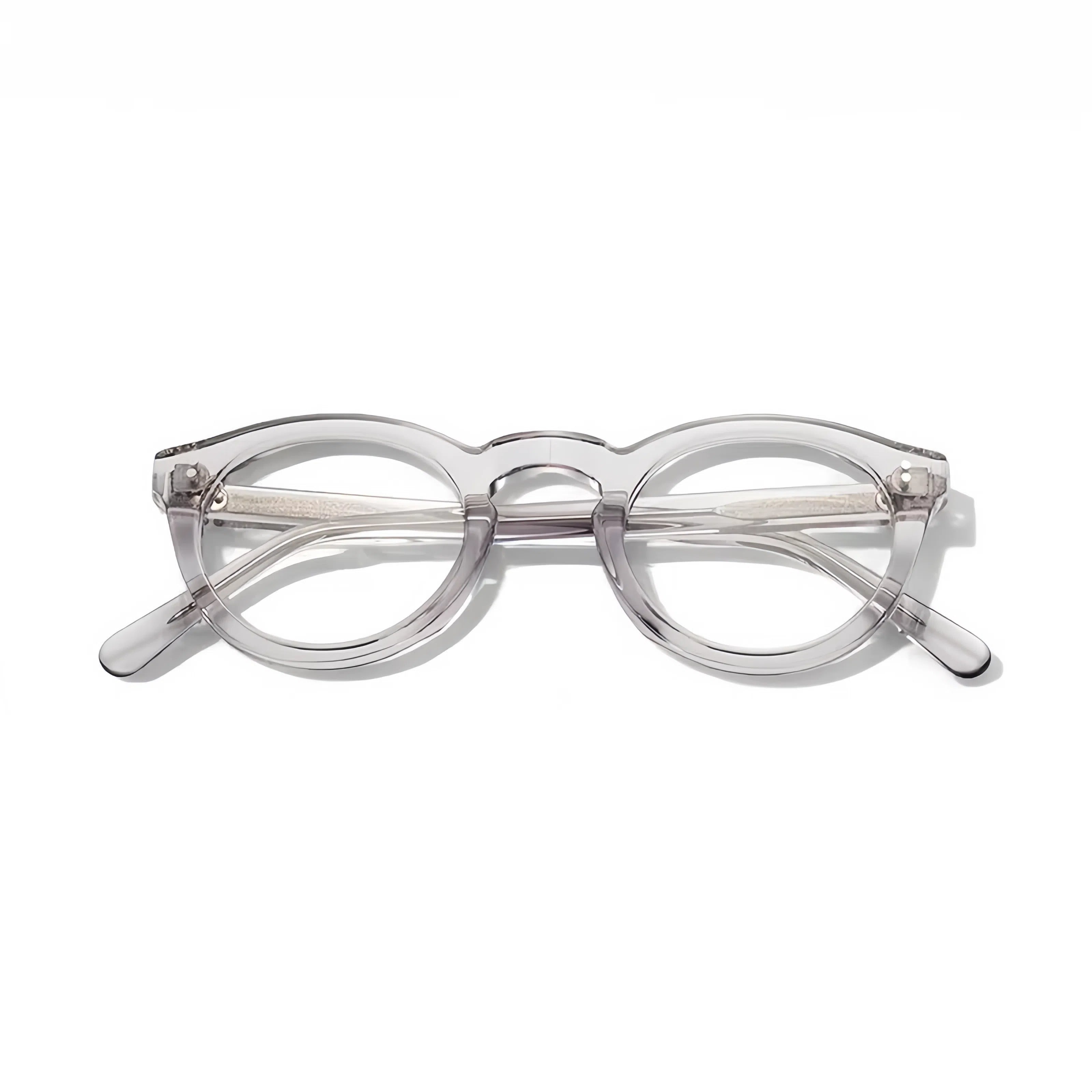 HIGLAZE • Crystal • Thick Italian Acetate Frame • Custom Blue Light Lenses